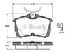 BOSCH 0 986 TB2 341 Brake Pad Set, disc brake